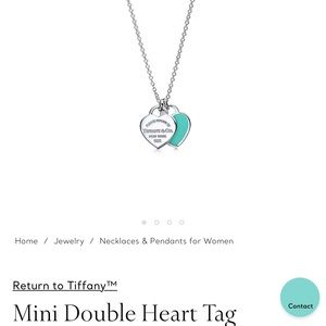 Tiffany & Co. Mini Double Heart Tag